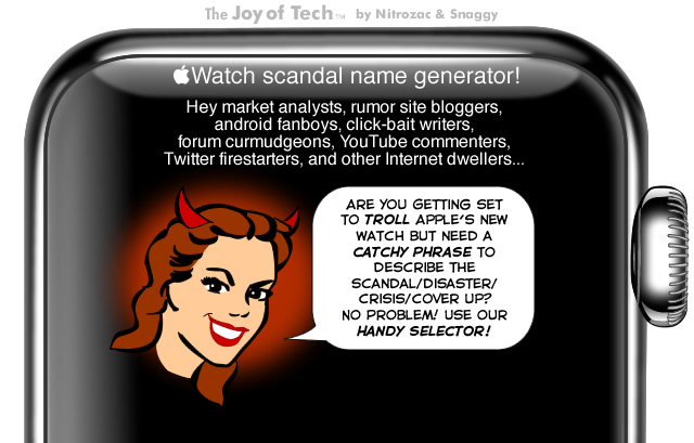 Apple Watch scandal name generator!
