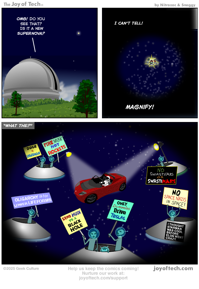 Starman protest!